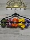 5  Hair Bows Girls Multicolor Grosgrain Ribbon Alligator Clip