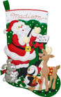 Bucilla 86930e Felt Applique Stocking Kit Santa Choir Practice 18 