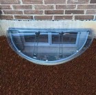 Flat Round Window Well Cover 39 In  W X 17 In  D X 2-1 2 In  H Economy