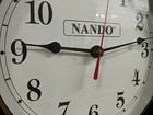 Nando Wine Hanging Wall Clock -12 5x22 5 Ad Sign Bar Pub Dive Decor Vintage 1993