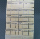 Vintage Piedmont Airlines Flight Change Reval Revel Sticker Label Sheet Pad Book