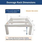 Gsw 12 w X 14 d X 8 h Aluminum All-welded Dunnage Racks For Floor Storage