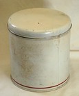 Metal Flour Canister Kitchen Container Vegetable Decal Vintage Mcm Usa L