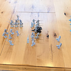 Bmc Cts Marx Civil War Plastic Army - 56pc Gray blue Plastic Figures W  Cannons