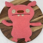 Ugly Doll 2007 Pink Coral Puglee Plush Stuffed Animal 12  Little Huggable Pretty