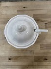 Vintage Pfaltzgraff Heritage White Lidded Soup Tureen   Ladle   b 