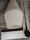 Vintage Pair Opaline Glass Teardrop Scandinavian Pendant Light Fixtures Mcm 