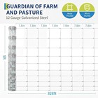 Cattle Fence 5ft X 328ft Galvanized Wire Fence Metal Field Farm Protect Fencing