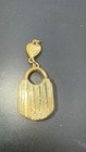 Vintage Gold Tone Working Compass Pendant Watch Fob  Lock Shaped