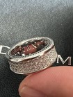 New davldyurmansterlingsilver8 5mm Streamline Full diamond Band Ring Size Us 7