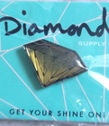 New Diamond Supply Co Company Gold black Lapel Pin