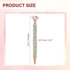  Rhinestone Ballpoint Pen  6pcs Crystal Diamond Twist Metal Silver rose Gold