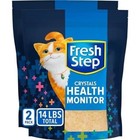 Fresh Step Crystals Health Monitoring Cat Litter  Unscented  14 Lbs Total 2 Bags