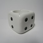 Stussy Ceramic Dice White Ashtray Article No  138743-1201 Accessory Tray Dish