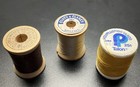 Vintage Wooden Thread Spools Lot Talon J p Coats Clark Boilfast Sewing