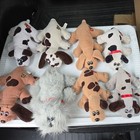 Lot Of Vintage Tonka Pound Puppies   Pound Puppie Cat Stuffed Plush Dogs 10total