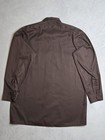    dickies Men s Long Sleeve Work Shirt Brown Button Down Two Pocket Neck 16-16 5