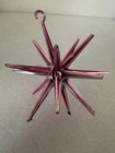 Vtg 1950s Bradford Gold Atomic Starburst Sputnik Ornament 5  Plastic Mcm Xmas