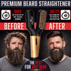 Beard Straightener Grooming Kit For Men  Beard Growth Kit  Wash  Brush   Comb  U