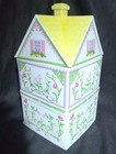 1991 Lenox Village Cookie Cottage Porcelain Victorian House Cookie Jar Exclnt