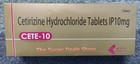100 Tablet Cetirizine Hydrochloride 10mg Antihistamine Approved Otc Lowest Price