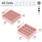  Sock Organizer Drawer Organizer - Closet Organization And Storage  40 Cell 