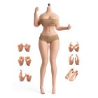 Ym611b 1 6 Female Big Breast Pale Plump Seamless Body For 12  Action Figure Doll