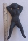 Cast Iron Vintage antique Naughty Nellie Boot Jack Door Stop Cowboy