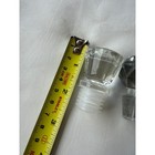 Vintage Faceted Glass Decanter Stoppers Set Of 2 Clear  Barware