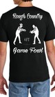 Custom Farm Name Printed Gamefowl  Chicken Tshirt
