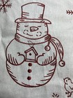 Red Shed Christmas Tree Skirt Embroidered Snowman Deluxe Home   Gifts Red White