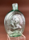 Handblown Jersey Green Aqua Clevenger Washington Taylor Flask South Jersey Glass