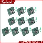 10 Pcs Ucf205-16 Pillow Block Flange Bearing 1 Inch Bore 4 Bolt Solid Base