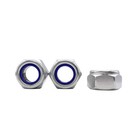 304 Stainless Steel Din985 Nylon Insert Lock Nut Hex Nylock Nut Left Hand Thread