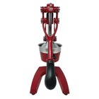 Vtg Palm Restaurant Red Cast Iron Manual Citrus Juicer Professional Lever Press