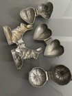 Vintage Ice Cream  Chocolate Pewter Molds Set Of 4