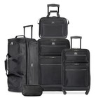 5-piece Softside Travel Luggage Set W  Spinner Wheels Rolling Duffel Tote Kit Us