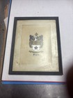 Vintage Roger   s Family Code Of Arms  And Original Plaque