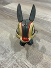 Vintage 1950 Mechanical Wind Up Hopping Easter Bunny Rabbit Tin Litho Toy