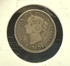 Canada 5 Cents Silver Victoria Vg f 1899 Actual Coin Pictured