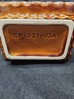 Vintage Cookson Pottery Cp-337 Brown Rectangular Planter Usa