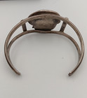 Vintage Sterling Silver Navajo Turquoise Cuff Bracelet Signed