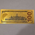 24k Gold Plated Foil  100 Dollar Bill Collectible Novelty Collection Note Gift