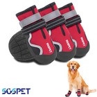 4pcs Dog Shoes Waterproof Dog Shoes Reflective Rain Anti-slip Sgspet