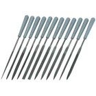 12 Piece Set Precision Needle File Set Assorted Shaped Poly Handles