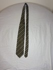 Roberto Villini 100  Silk Brown beige Diagonal Striped Men s Classic Width Tie