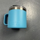 Yeti Rambler 14oz Stainless Steel Insulated Travel Coffee Mug Reef Blue Rare