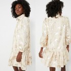 Tuckernuck New Champagne Fil Coupe Palmerston Formal Mini Dress Size L