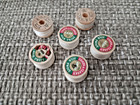 Corticelli   Coats   Clark Silk Thread Spools Vintage Lot Of 6 Beige ivory Color