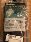 Panduit Tm3s10-c0 Black Cable Tie Mount  Uv Pa 6 6  0 86 x0 61   10 Screw 100-pk